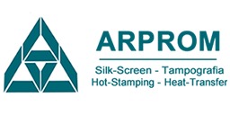 Logo Arprom - Serigrafia - Tampografia - Hot Stamping - Heat Transfer