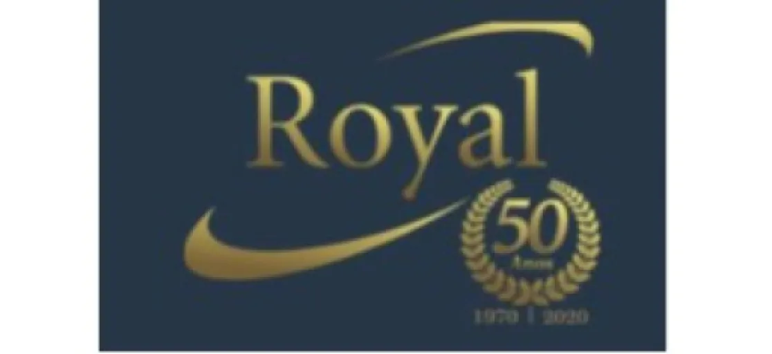 Logo Royal Química - Resinas Termoﬁxas, Fenólicas, Uréicas e Melamínicas