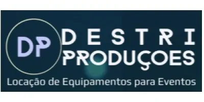 Logo Destri Produções - Locação de Equipamentos para Eventos