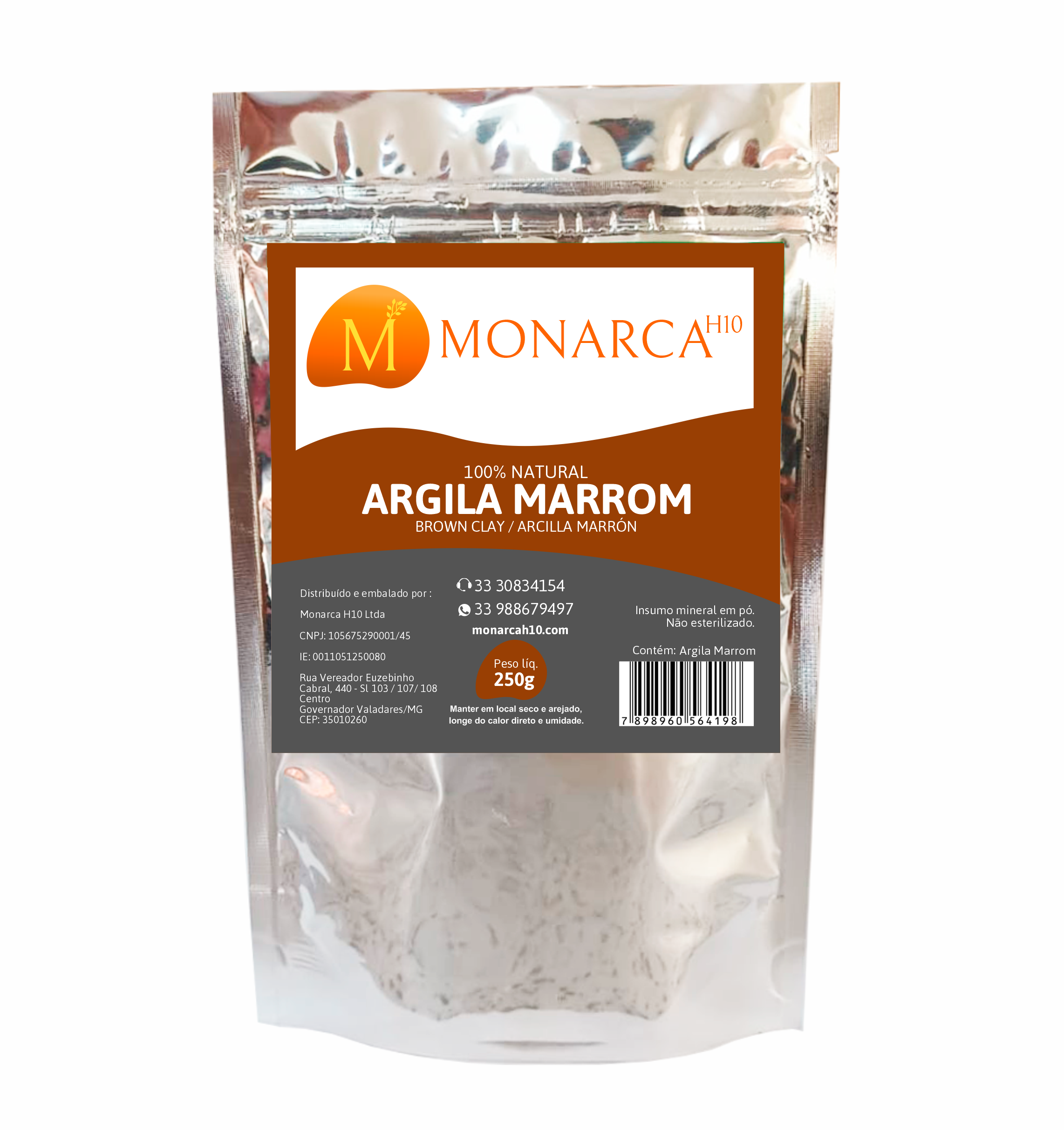 ARGILA MARROM 250g | R$ 3,70