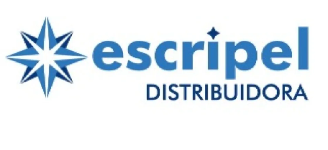 Logo Escripel Distribuidora - Material de Limpeza, Escritório e Informática