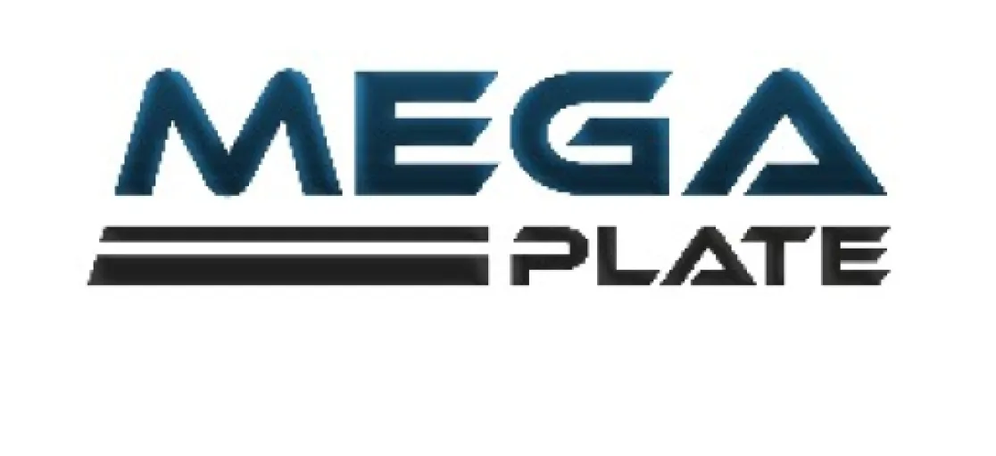 Logo Mega Plate - Supremacia em Oxicorte