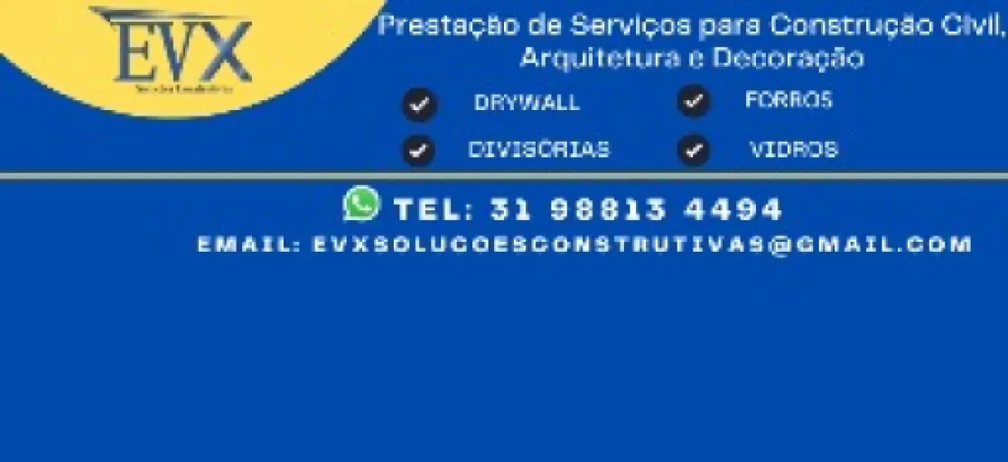 Logo Evx - Soluções Construtivas