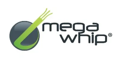 Logo Mega Whip - Chicotes Elétricos
