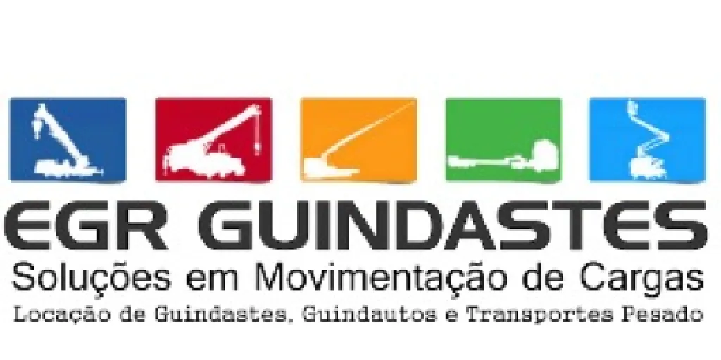 Logo Egr Guindastes Locação e Transportes Máquinas